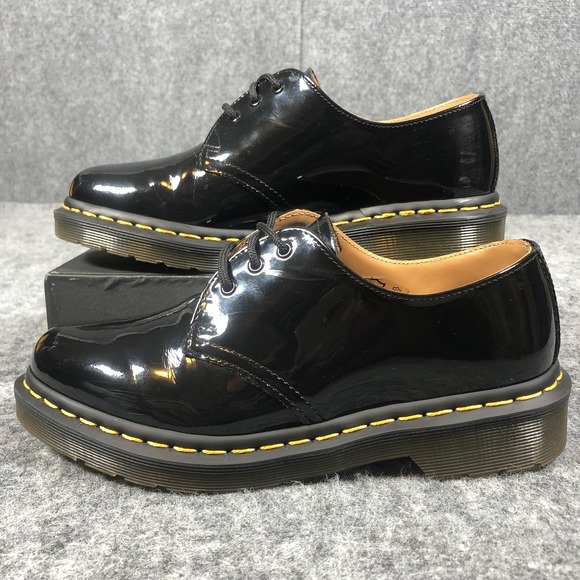 Dr. Martens 1461 Shoes Womens Size 7 Black Patent Leather Oxfords Casual - Picture 3 of 16